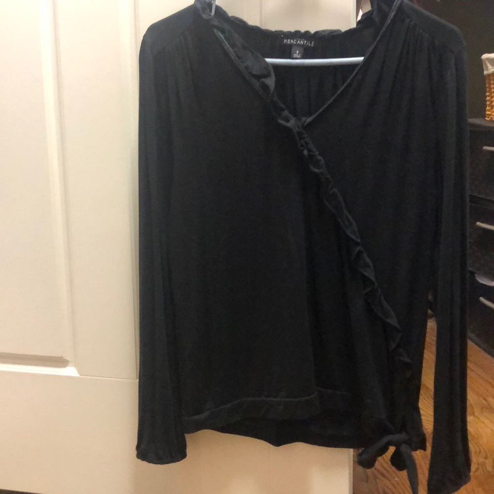 Jcrew mercantile ruffle shirt